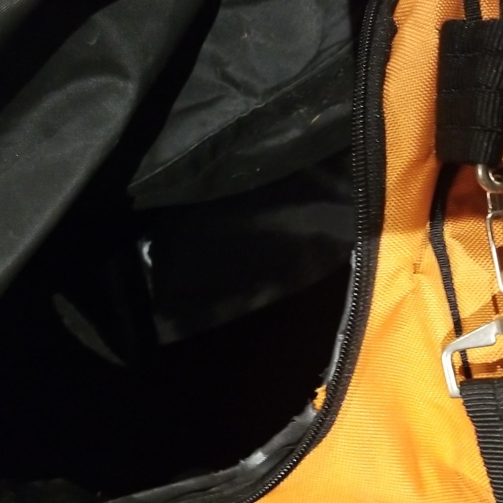 Multiple Zippered Pockets Duffle Euc - image 5